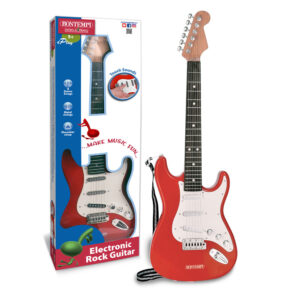 Ηλεκτρική κιθάρα για παιδιά με 6 χορδές από την κορυφαία ιταλική εταιρία μουσικών οργάνων Bontempi. Κατάλληλο για παιδιά άνω των 5 ετών.
