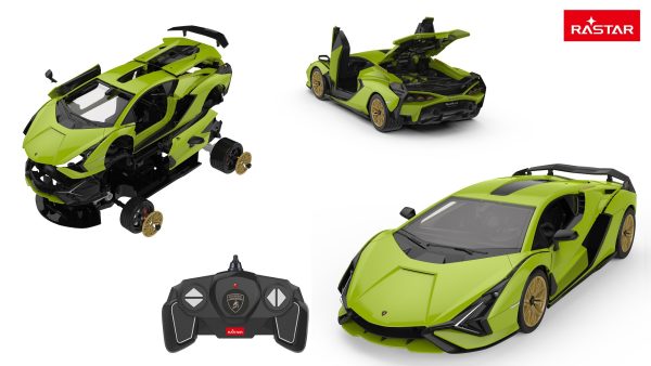 LAMBORGHINI SIAN 1:18 KIT 72 ΚΟΜΜΑΤΙΑ ΤΗΛΕΚΑΤΕΥΘΥΝΟΜΕΝΟ ΠΡΑΣΙΝΟ  Ν - Image 2