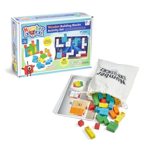 Numberblocks® ΞΥΛΙΝΟ ΣΕΤ ΚΑΤΑΣΚΕΥΩΝ ΜΕ ΤΟΥΒΛΑΚΙΑ